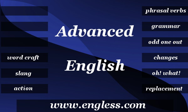 Advanced English Quiz Menu